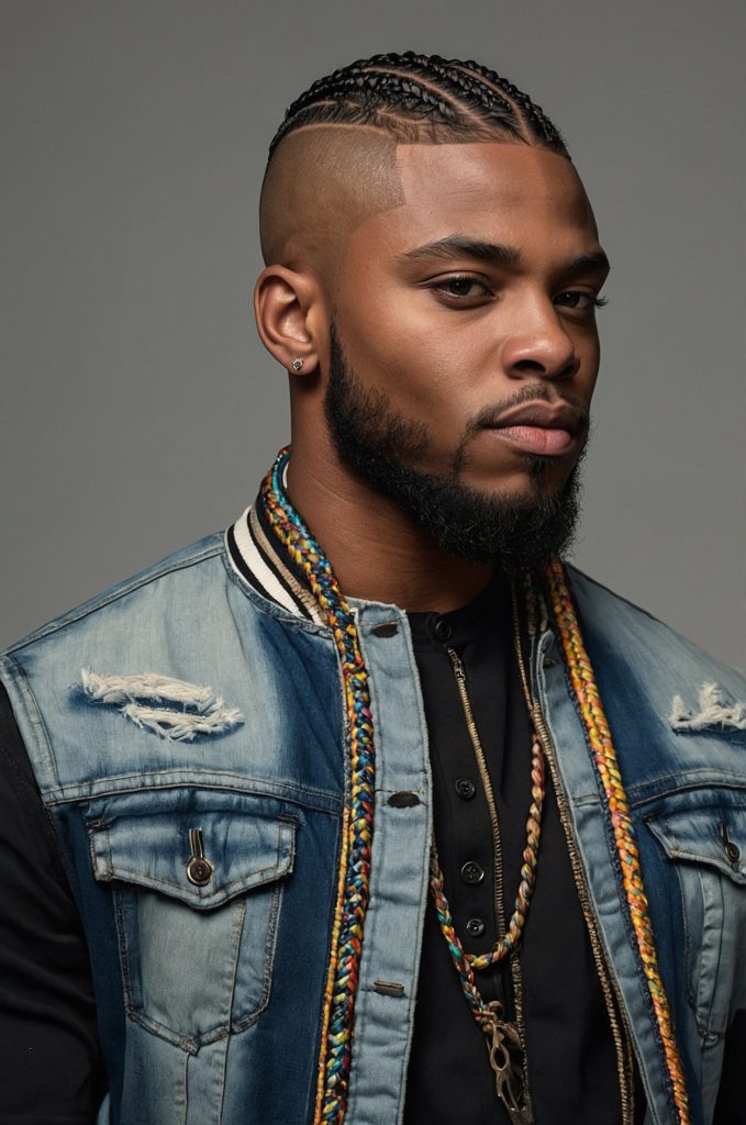 8 Braided Top UndercutA realistic portrait of 2