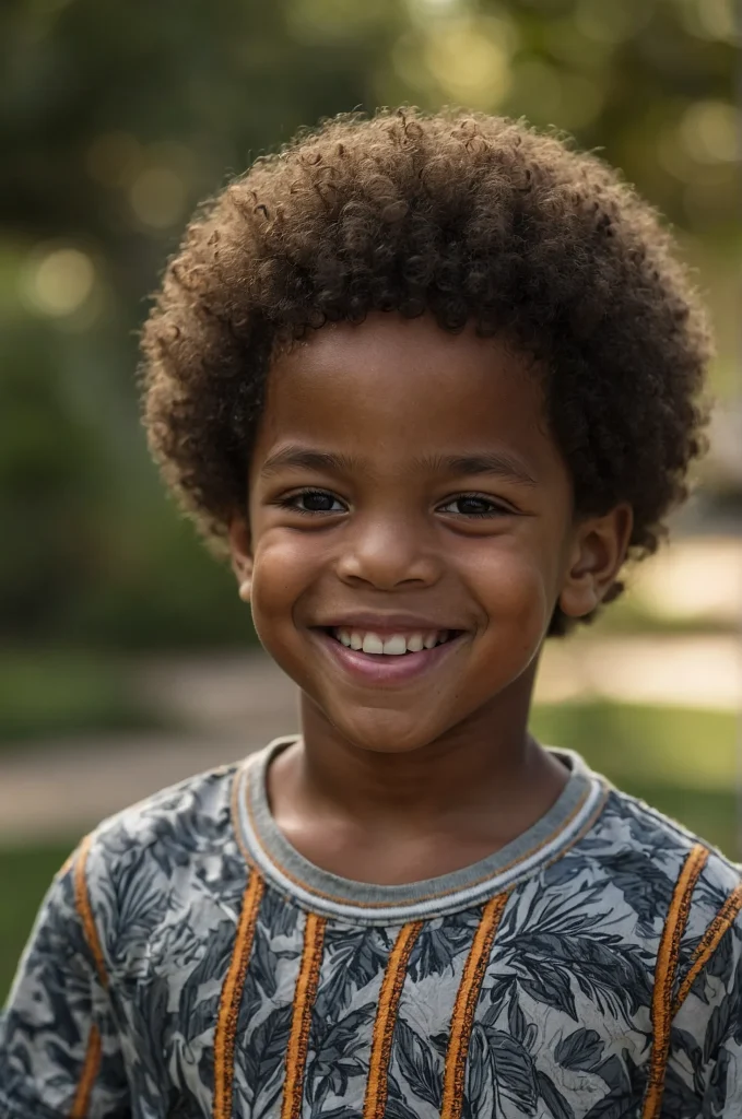 8 Short Afro StyleYoung Black boy with a natu 3