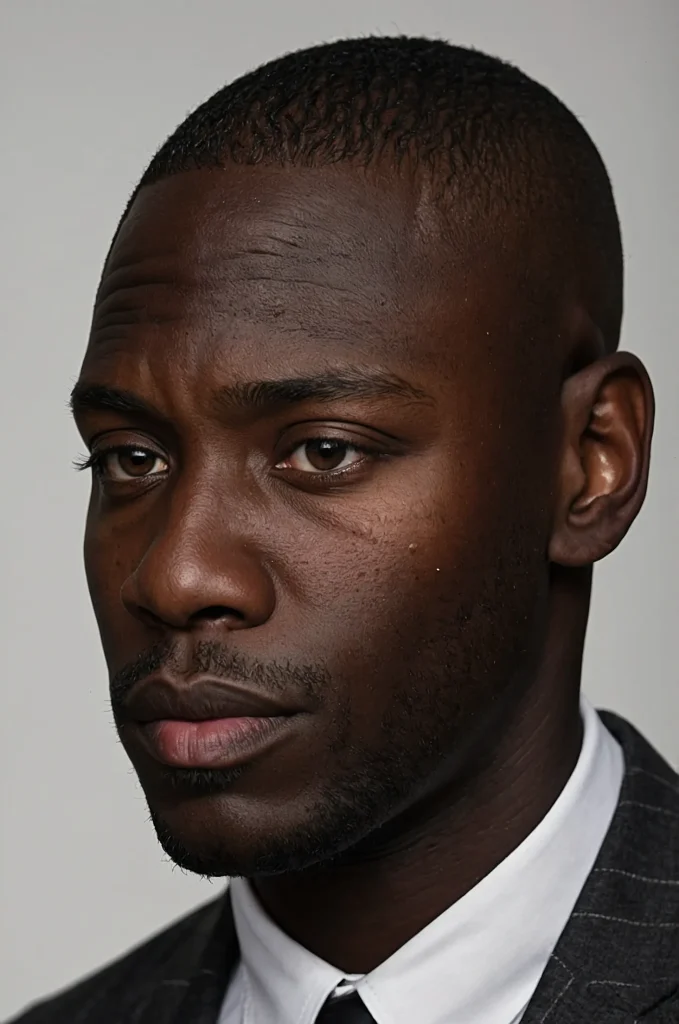 8 Short LineUp Crew CutA Black man with a ver 3