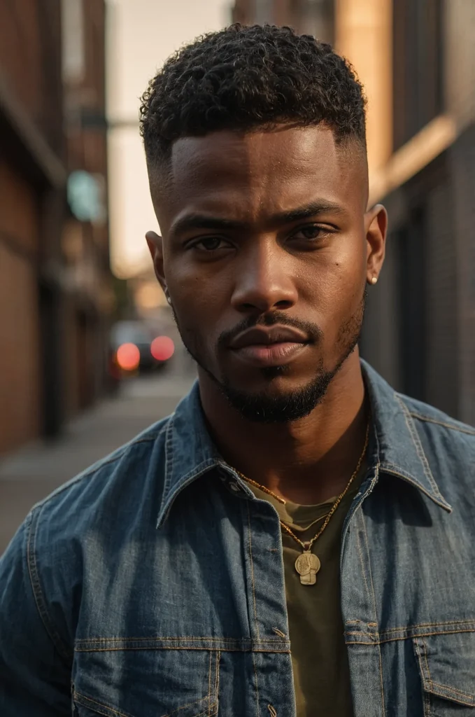 9 Taper with Part Black man with a taper hair 3