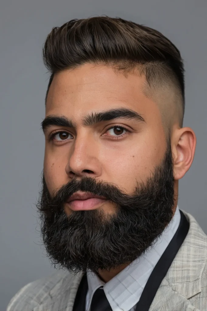 Bald Fade Beard BlendBeard connected seamles 3