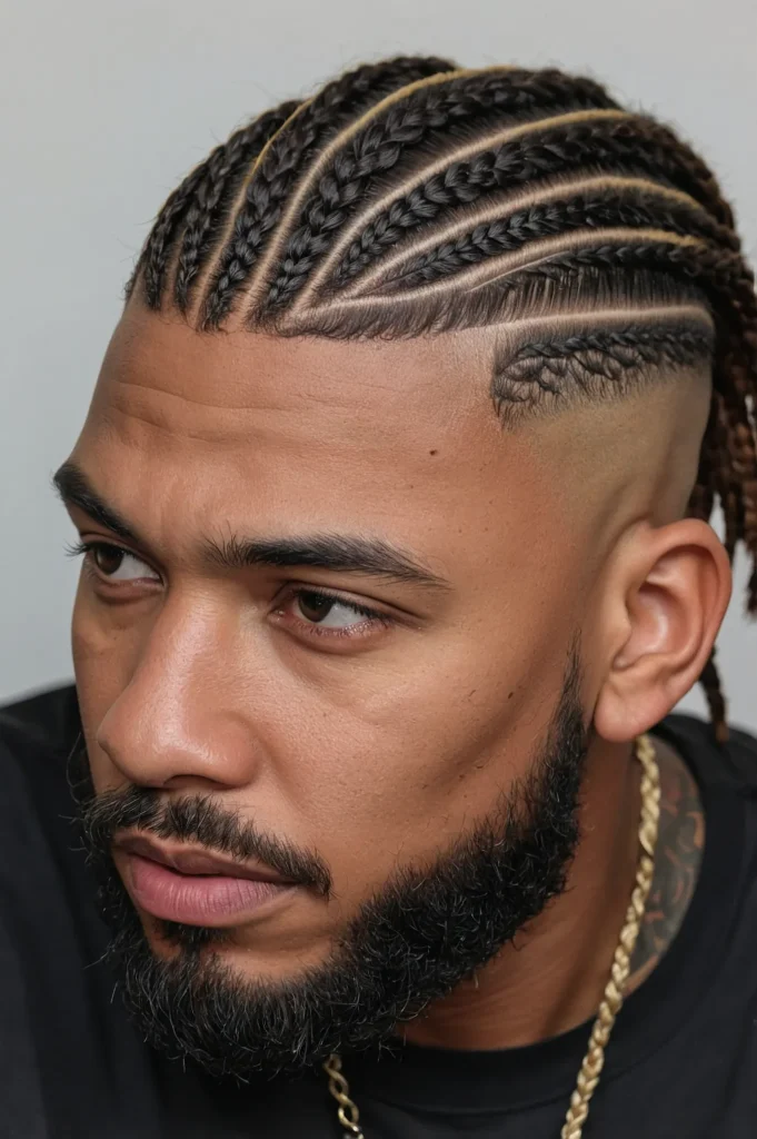 Bald Fade Braided TopBraided top style with 3