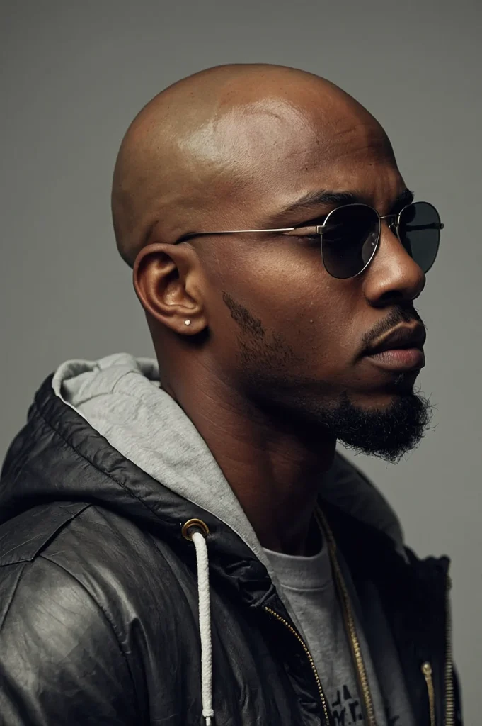 Bald Fade Drop Cut ComboA Black man with a d 3