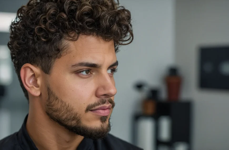 Blowout + Low Taper + Curly Hair