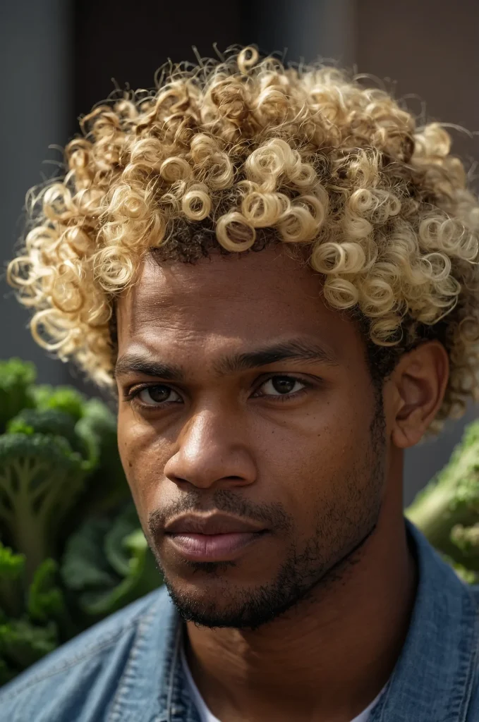 Broccoli Cut with Blonde Tips A Black Americ 2