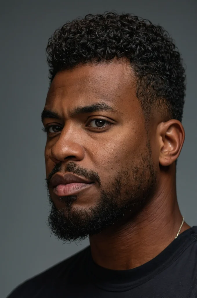 Broccoli Cut with Low Fade A Black American 0