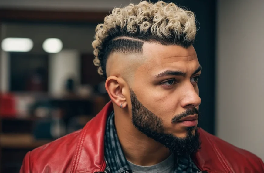 Burst Fade Curly Hair