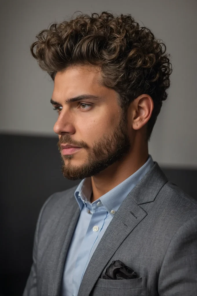 BurstInspired Curly Blowout TaperMan with bu 1