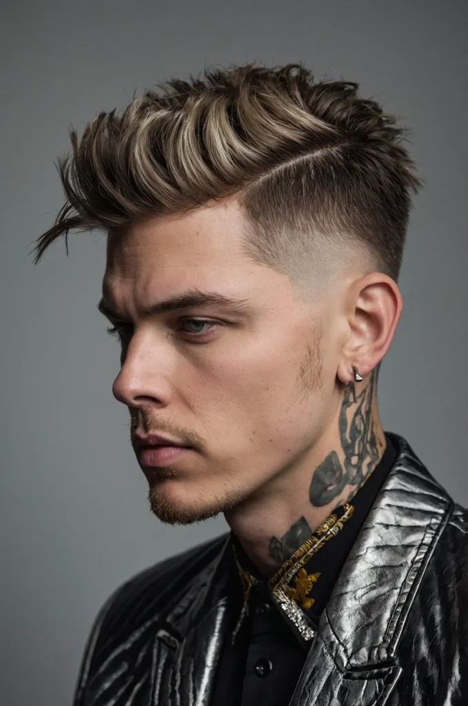 Burst Fade A White American man with a burst 2