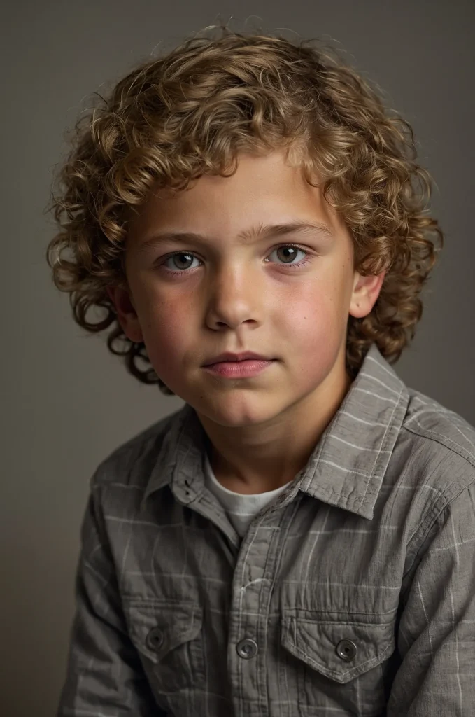 Curly Top White American boy 11 years old wi 2