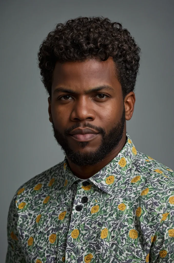 Defined Curl Broccoli Cut A Black American m 1