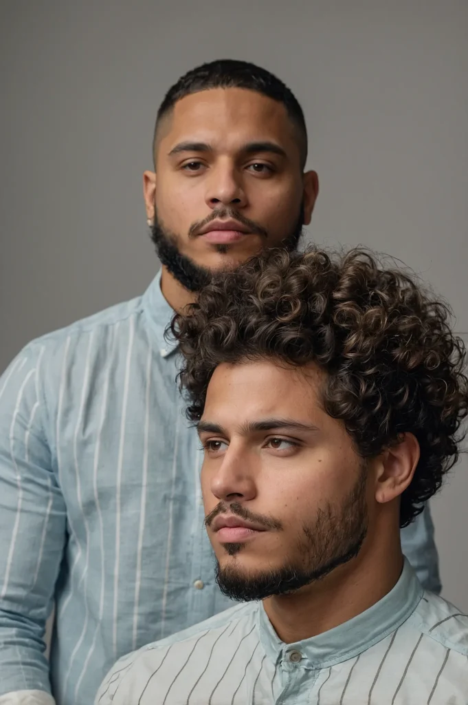 Freeform Curly Blowout Low TaperMan with fre 3