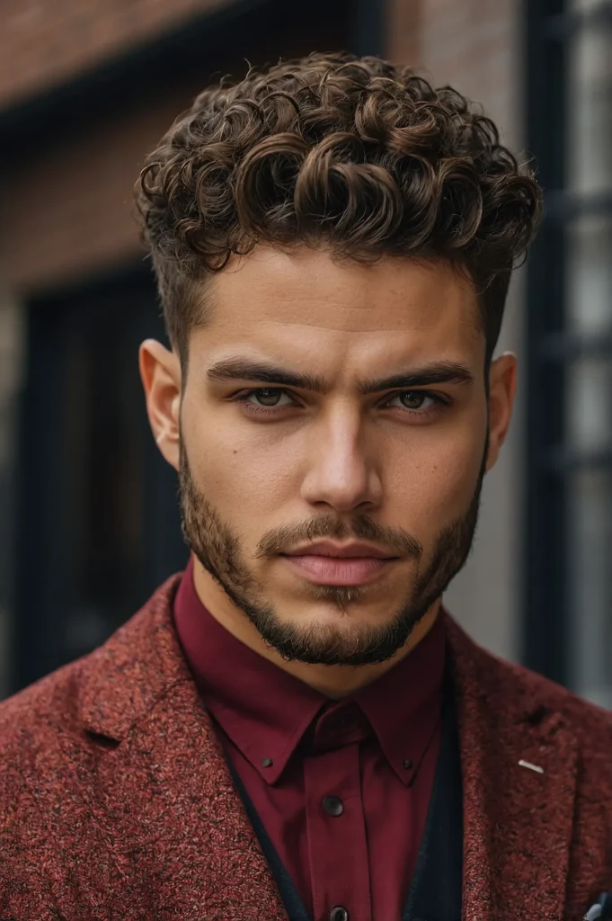 Front Blown Curls Clean Low TaperMan with fr 1