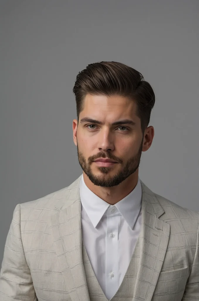 Hush Cut with Taper FadeWhite American man wi 1