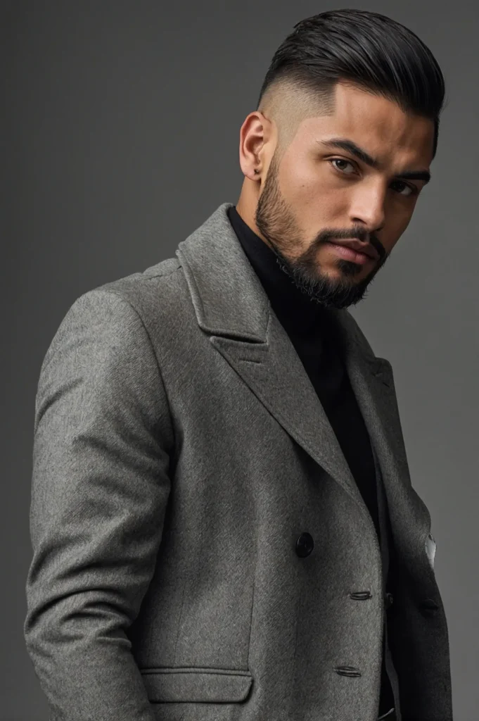 Layered Straight Crop Low TaperA man with cr 2