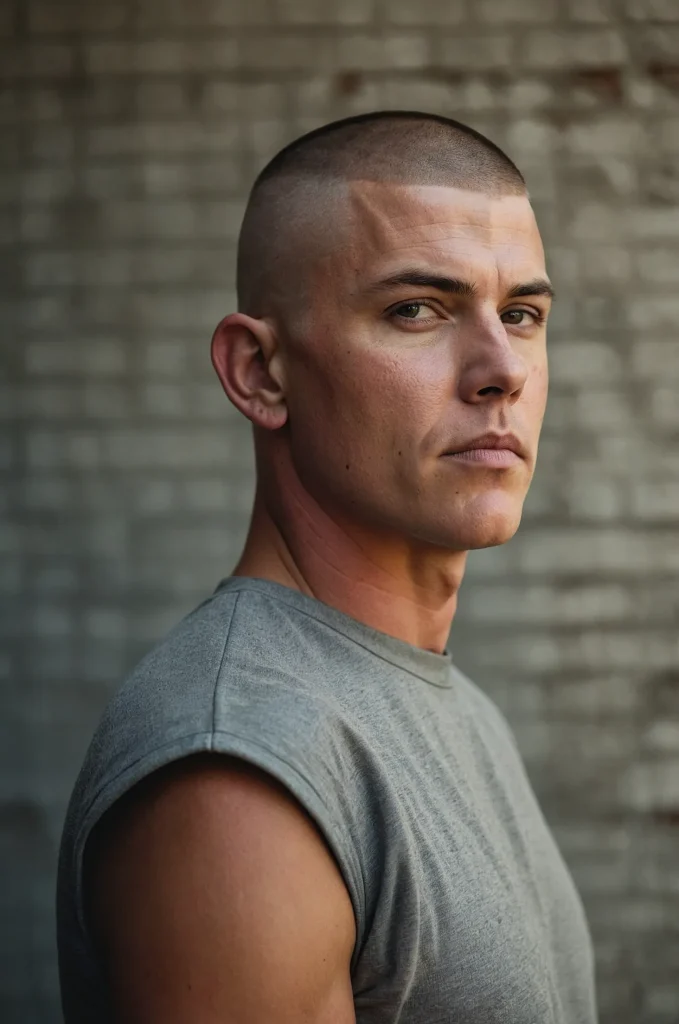 Leonardo Kino XL Butch CutA White American man with a butch cu 2