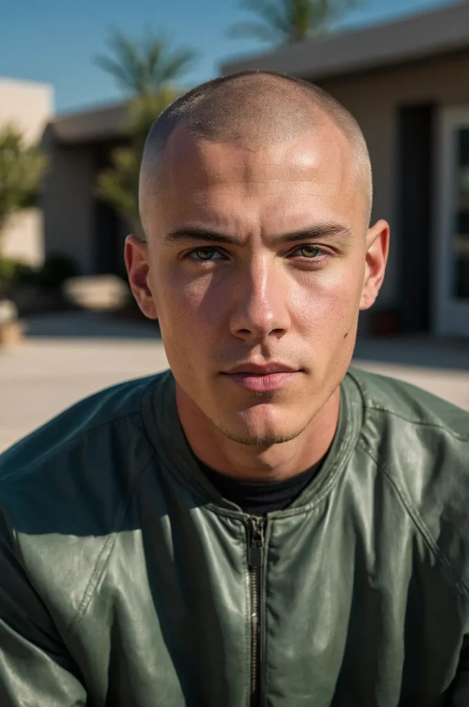 Leonardo Kino XL Buzz CutA White American man with a clean buz 1