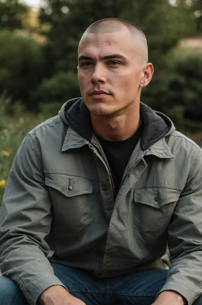 Leonardo Kino XL Buzz CutA White American man with a clean buz 2