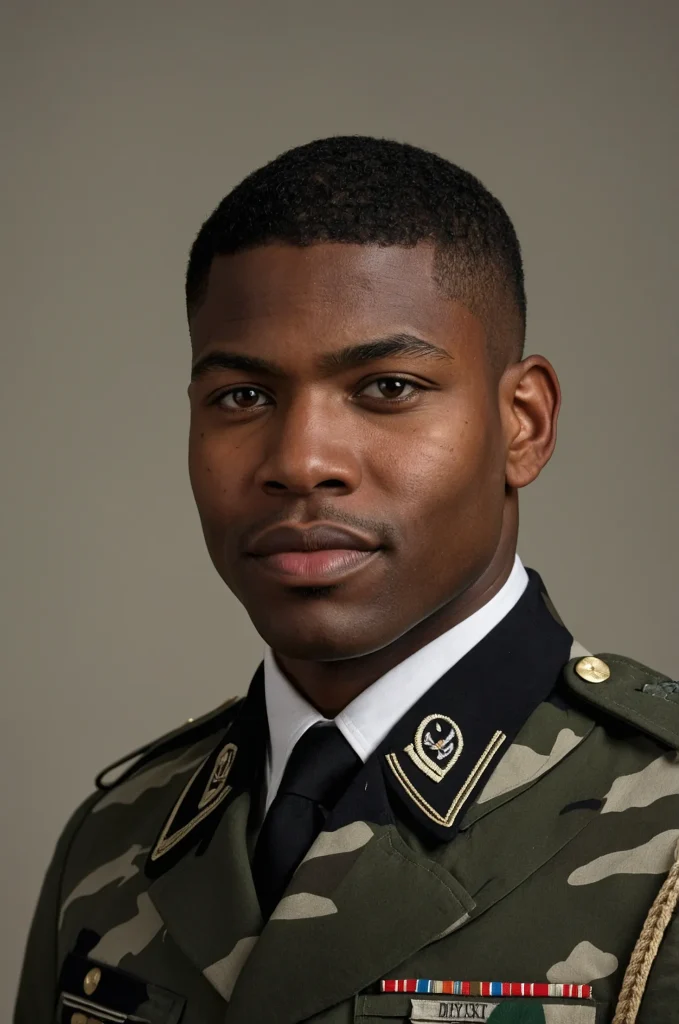 Leonardo Kino XL Ivy League Military Style Black man with a s 0