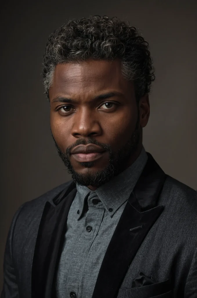 Leonardo Kino XL Layered Fringe Black man with layered fringe 1