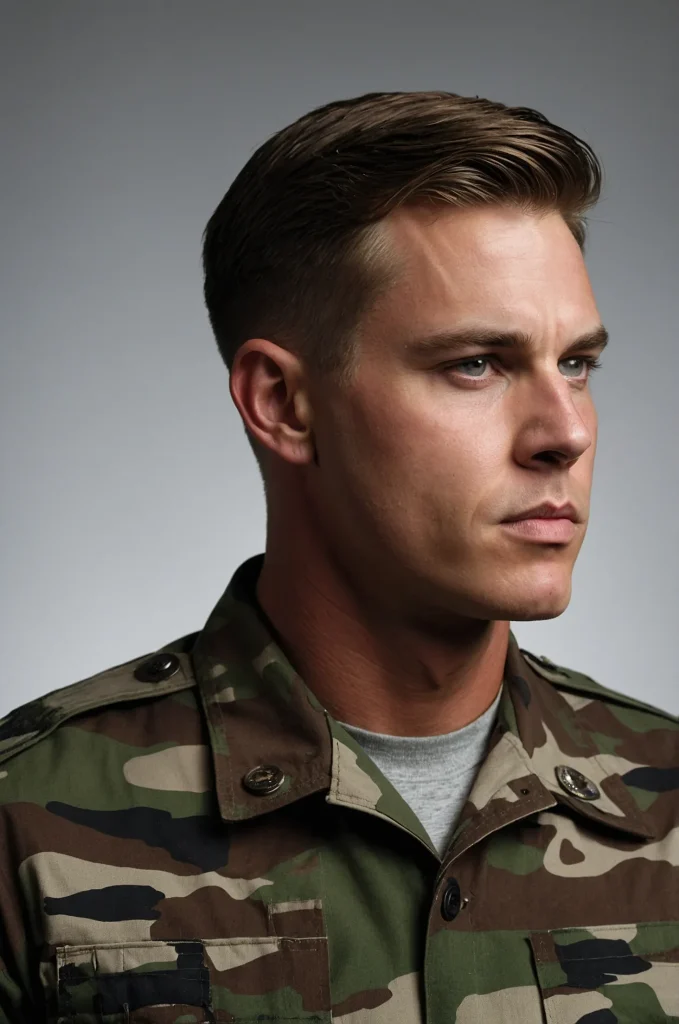 Leonardo Kino XL Military Side PartA White American man with a 3