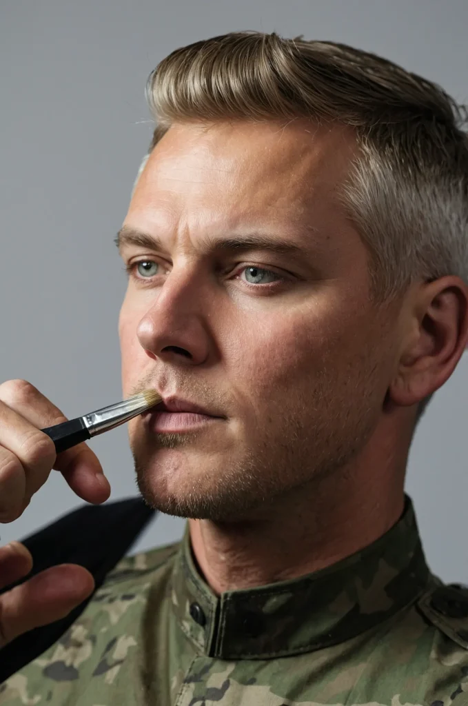 Leonardo Kino XL Short Brush CutA White American man with a sh 2