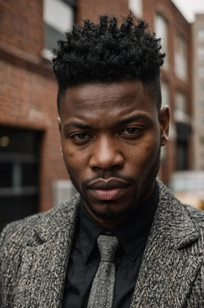 Leonardo Kino XL Textured Fringe Black man with choppy layere 3