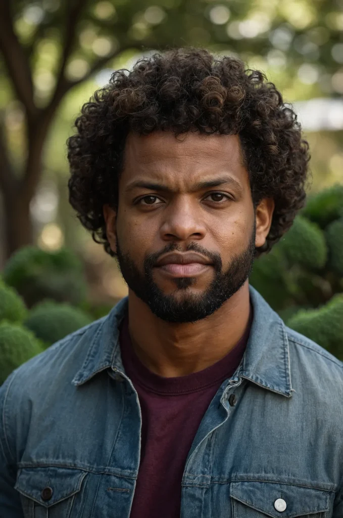 Loose Curl Broccoli Cut A Black American man 2