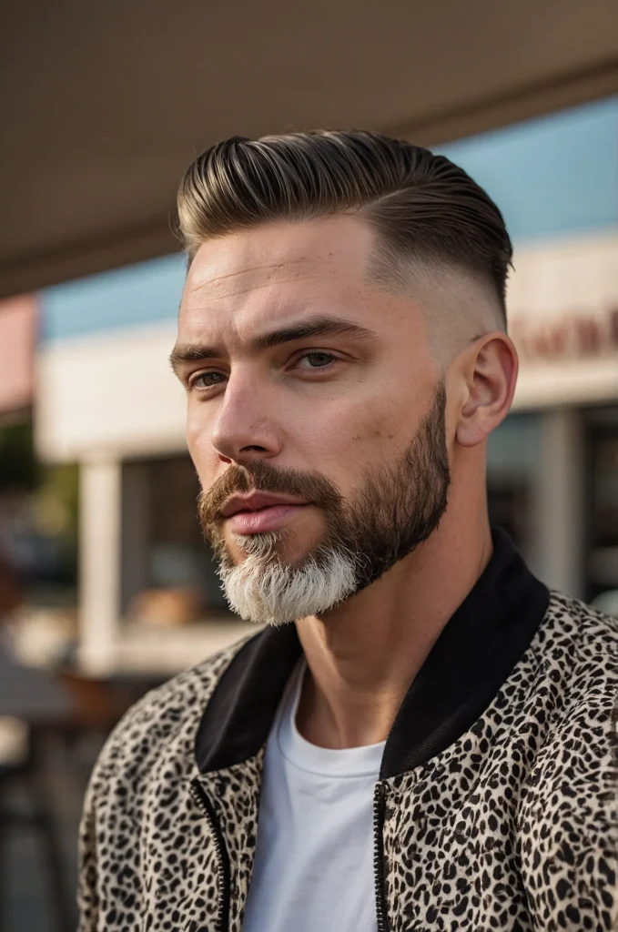 Low Fade Ice Cream Cut realistic portrait of 2