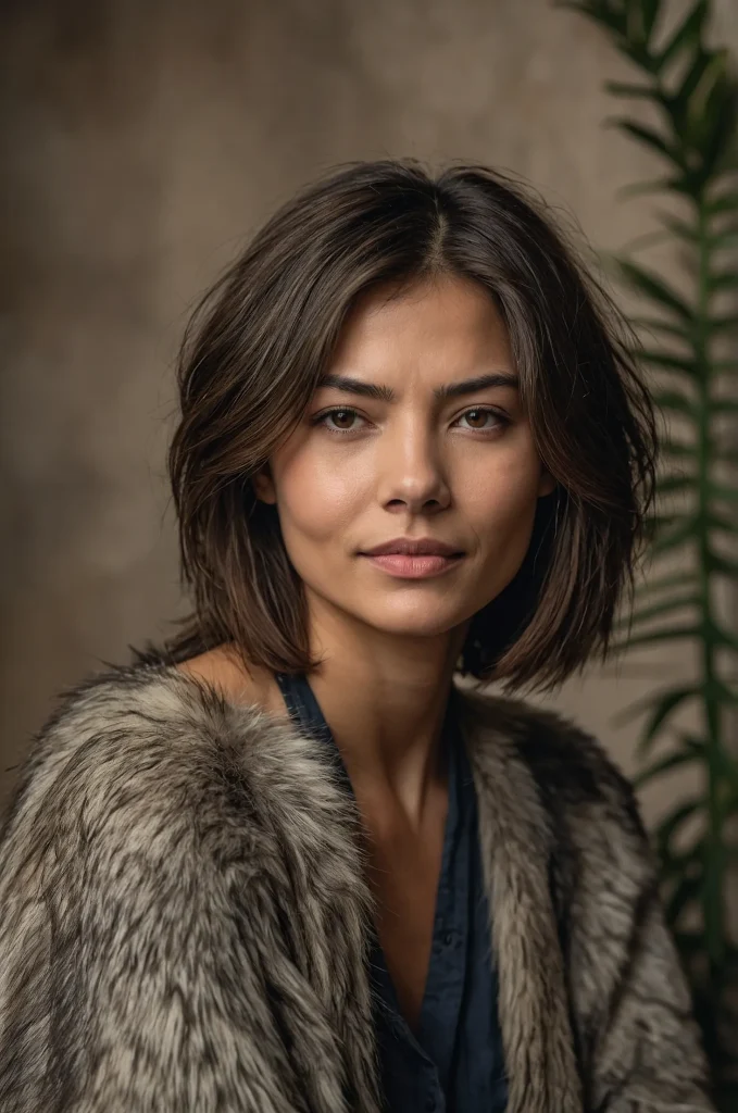 MediumLength Wolf Cut Woman with shoulderlen 1