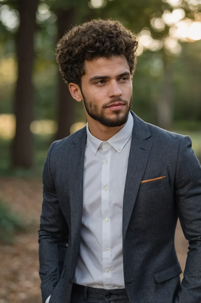 Natural Curls BlownOut TaperMan with natural 3