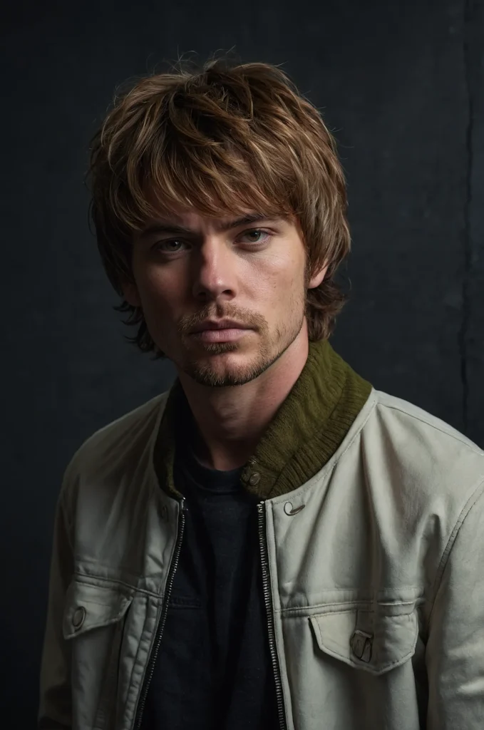 Shaggy Hush CutWhite American man with an uns 3