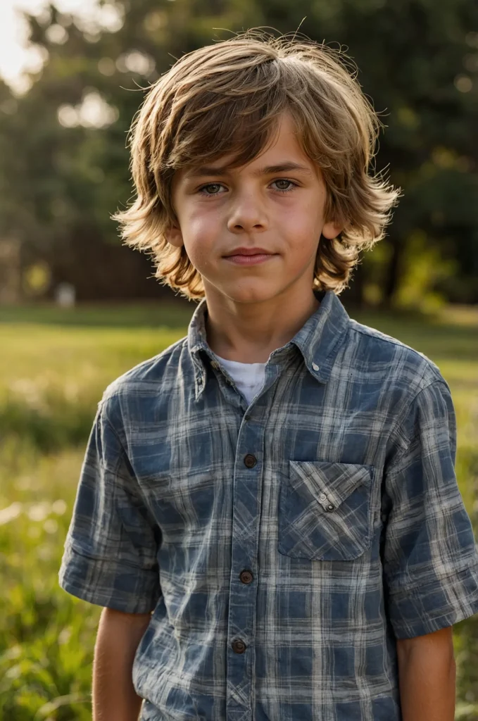 Shaggy Layers White American boy 11 years ol 1