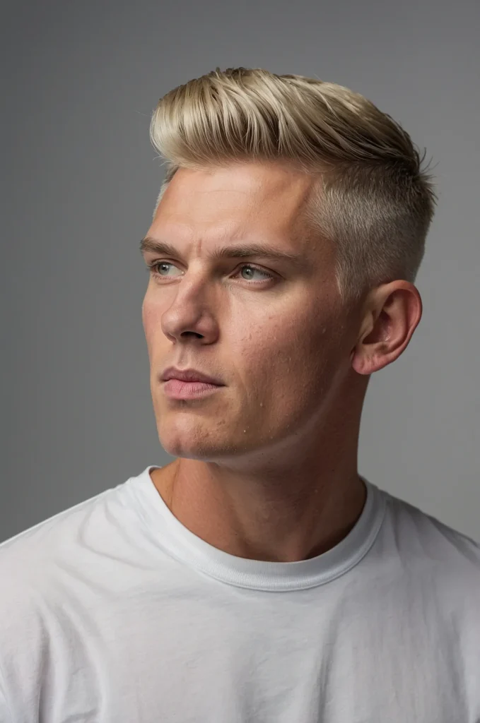 Short Ice Cream Cut realistic portrait of a 3