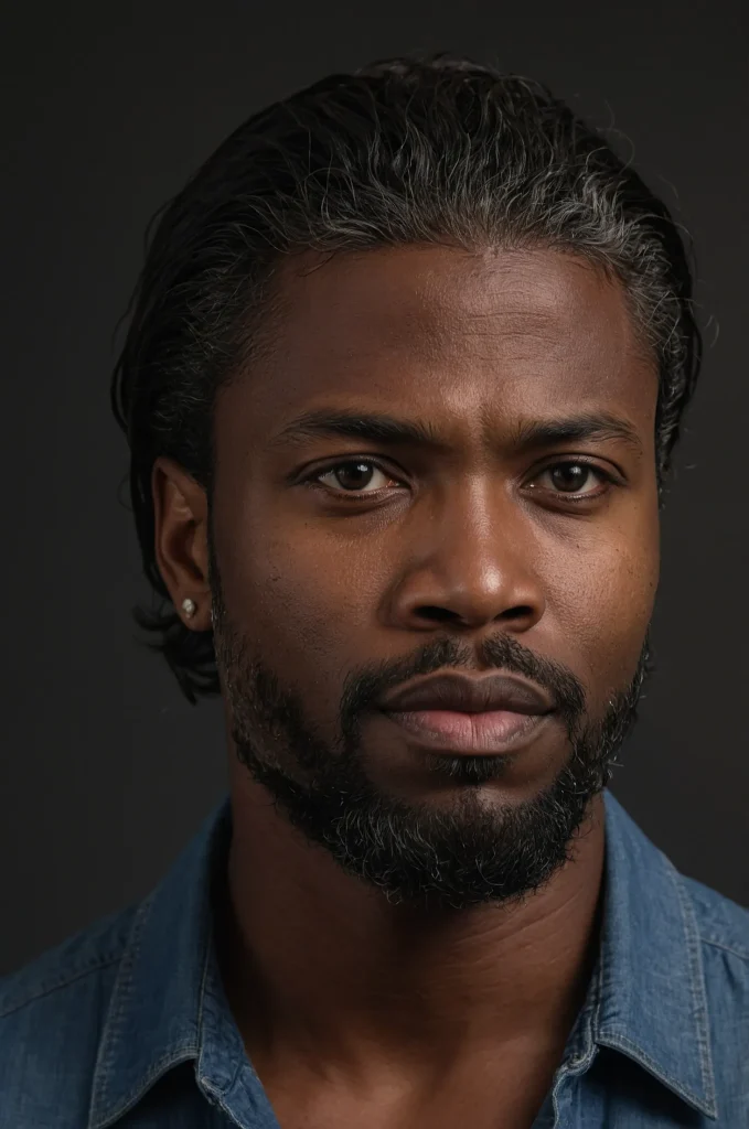 Short MulletA Black man with a short mullet c 1