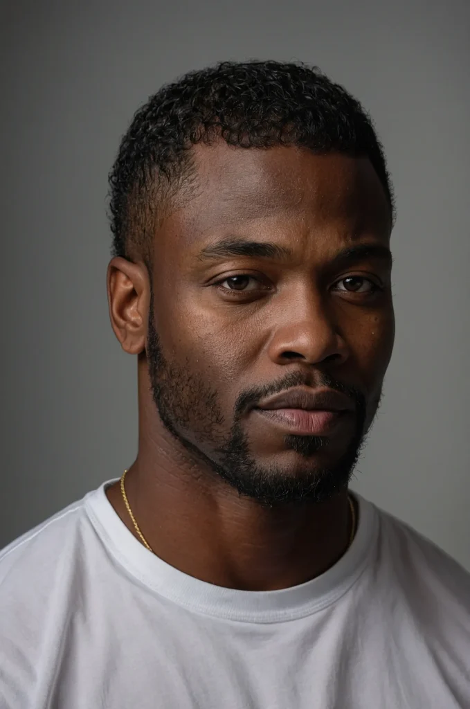 Short MulletA Black man with a short mullet c 2