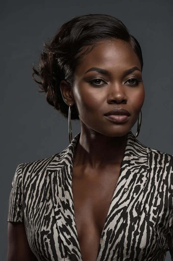 SidePart Wolf CutA Black woman with a wolf cu 1