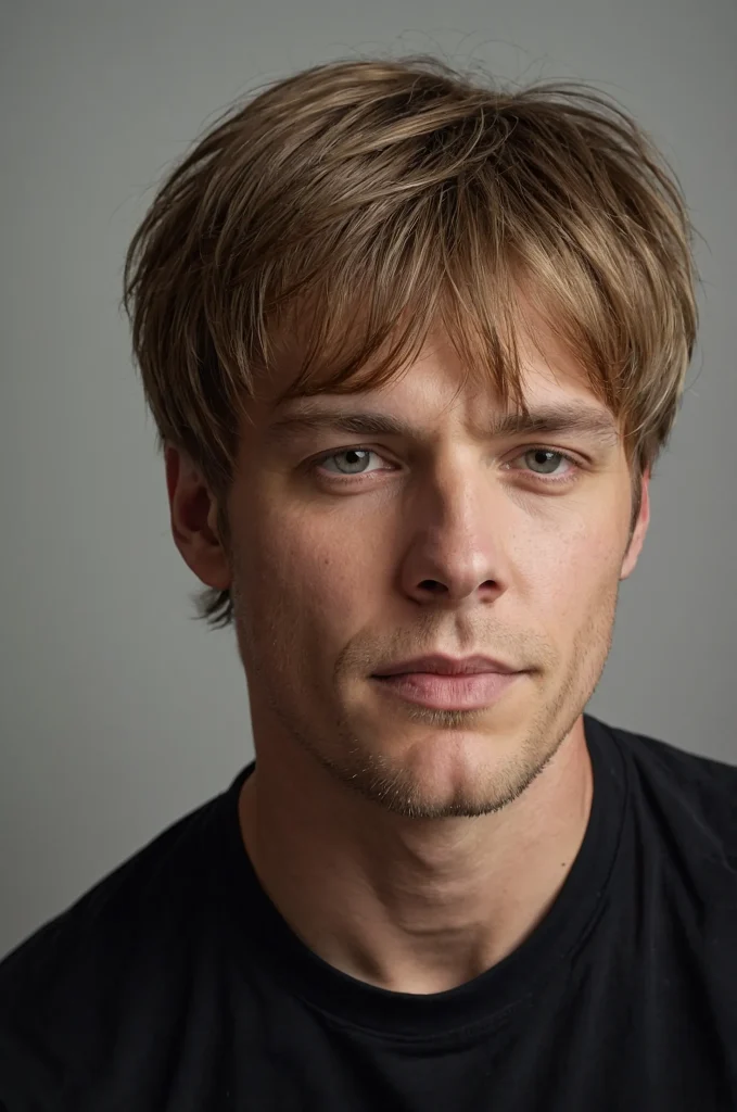 SideSwept FringeA White American man with sid 2