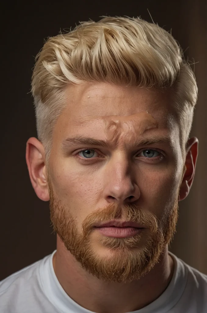 Side Part Ice Cream Cut realistic portrait o 2