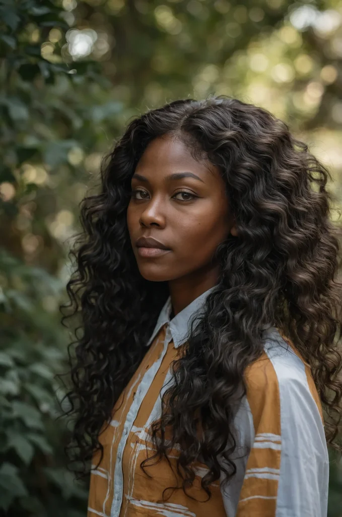 Soft Wolf CutA Black woman with a wolf cut so 2