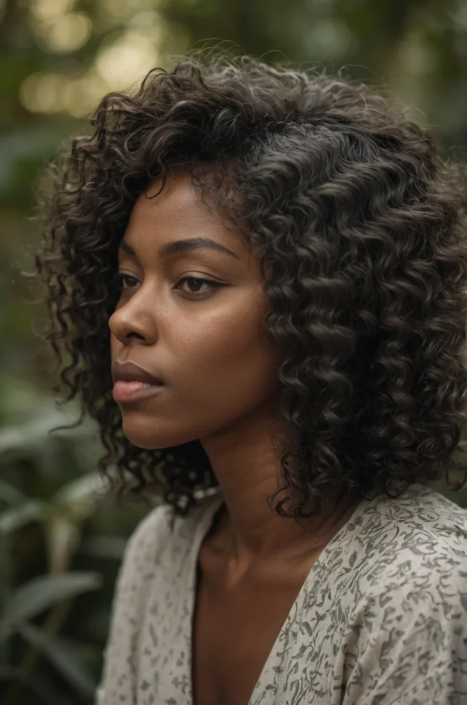 Soft Wolf CutA Black woman with a wolf cut so 3