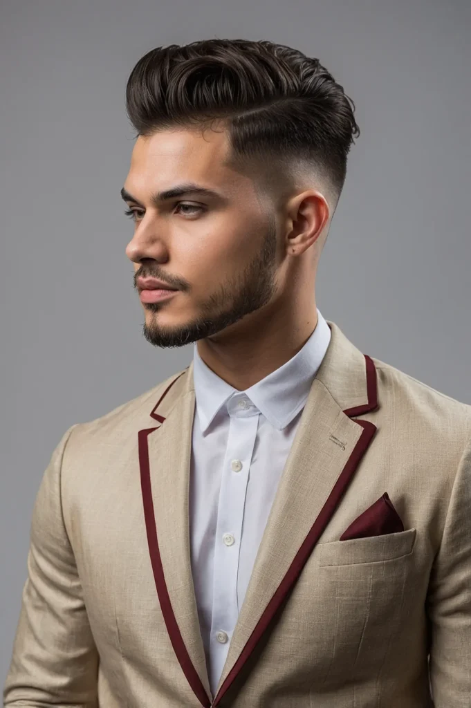 Temp Fade with Part LineHaircut with defined 3