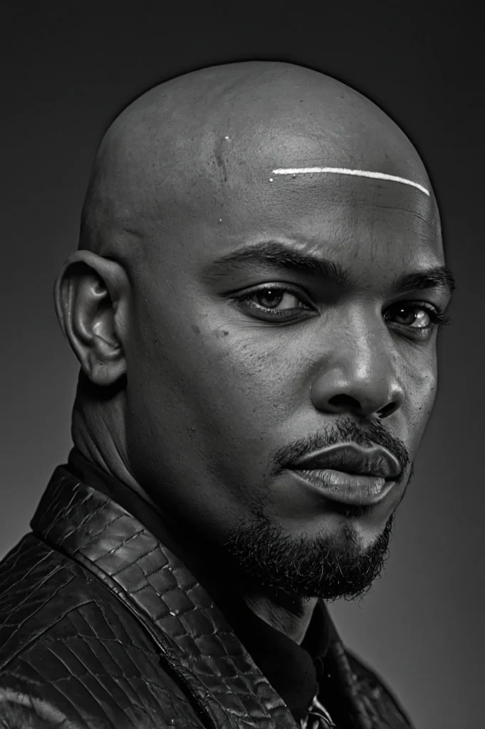 Temple Bald Fade with Part LinePart line etch 3