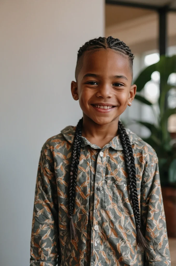 Twist Braids Young boy with short twist brai 3