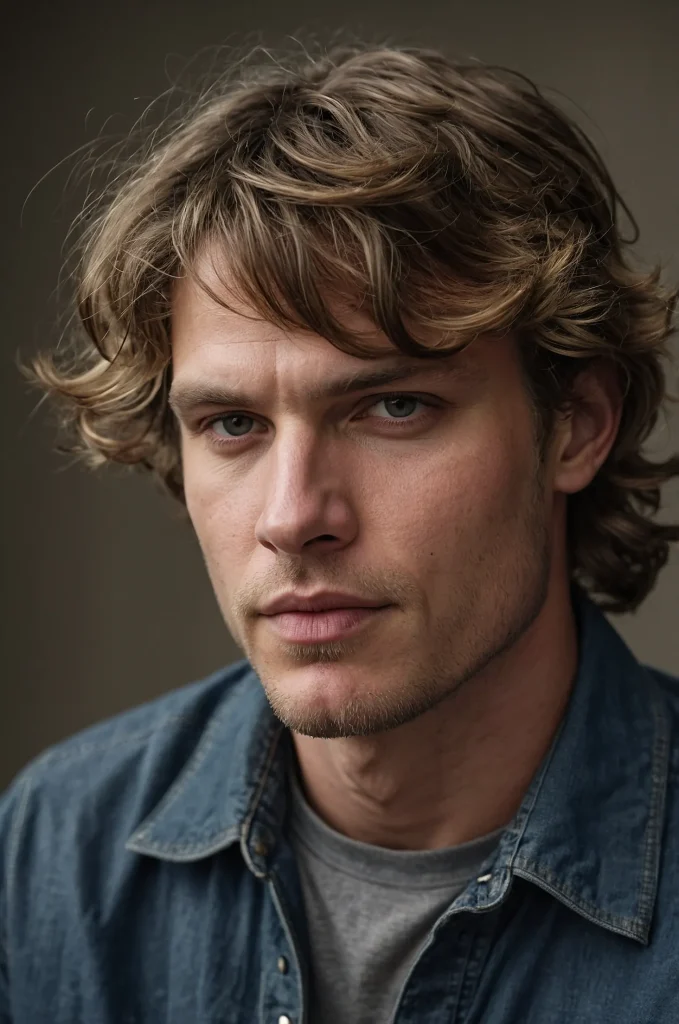 Wavy FringeA White American man with a wavy f 1