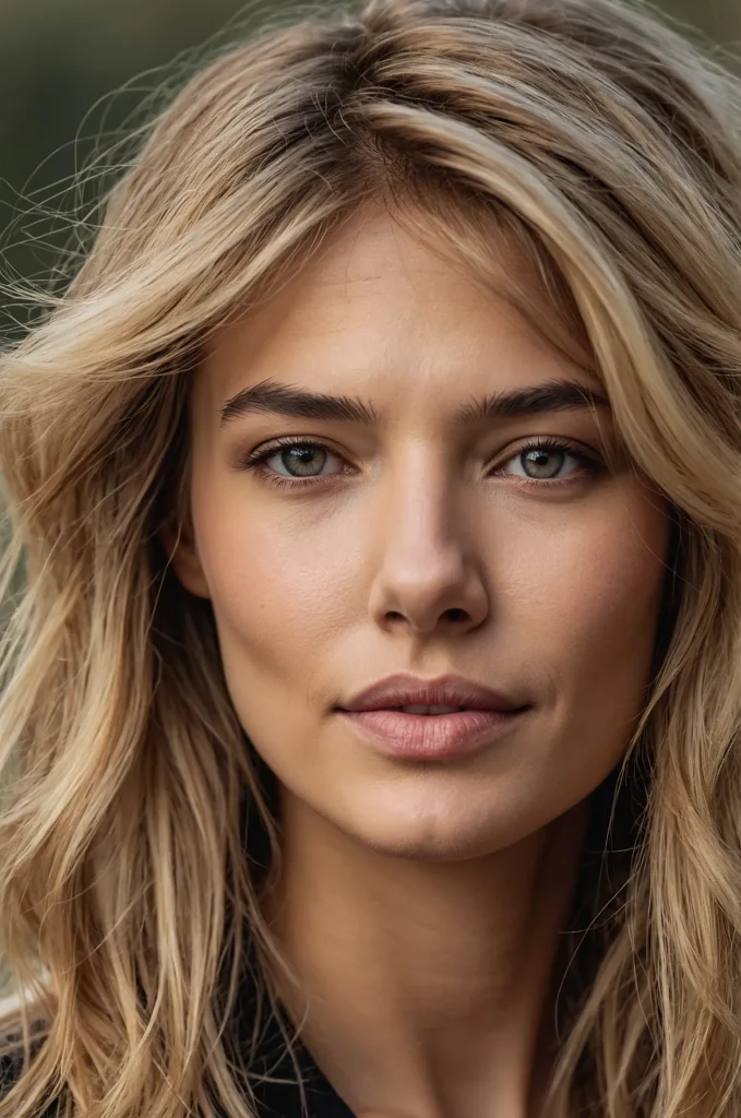 Wispy Wolf Cut Woman with thin wispy layers 2