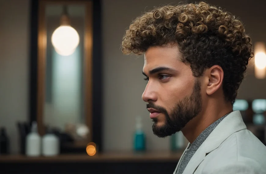 low taper fade curly hair