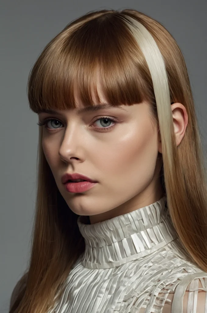 Long Hair with Baby BangsA White American fem 2